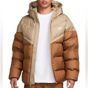 Nike Windrunner Primaloft Storm Fit Puffer Jacket Beige Men Medium